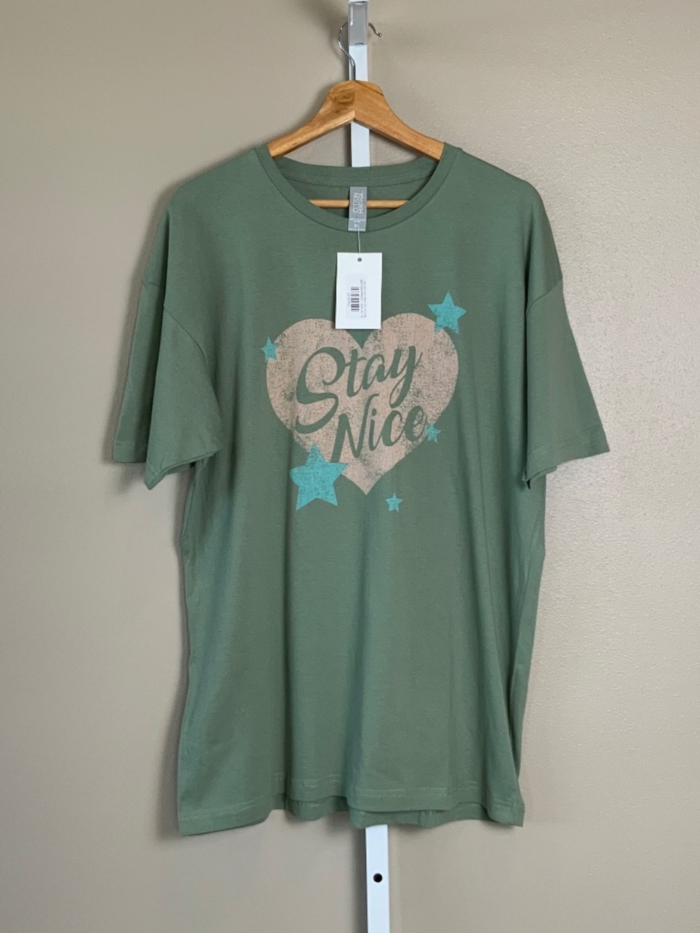 Unisex Cotton Heritage Stay Nice Retro Short Sleeve Graphic Tee